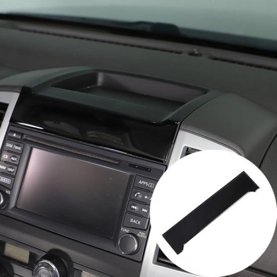 Gloss Piano Black Navigation Screen Upper Trim Sticker For Nissan Frontier 05-21