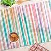 Glass Decorative Board with Graphics for Serving Snacks Rainbow 80x52 Cm