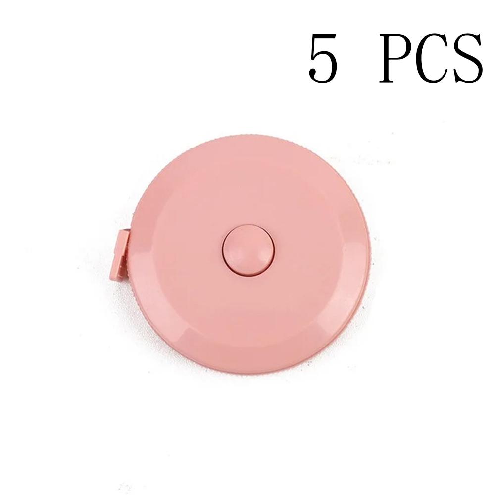 1PC/15PCS 1.5m Small Tape Measure Portable Student Soft Leather Three Measurement Clothes Automatic Recycling