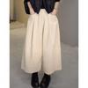 Women's High-Waisted Corduroy Wide-Leg Pants - Slimming, Pleated, Casual Fit for Autumn