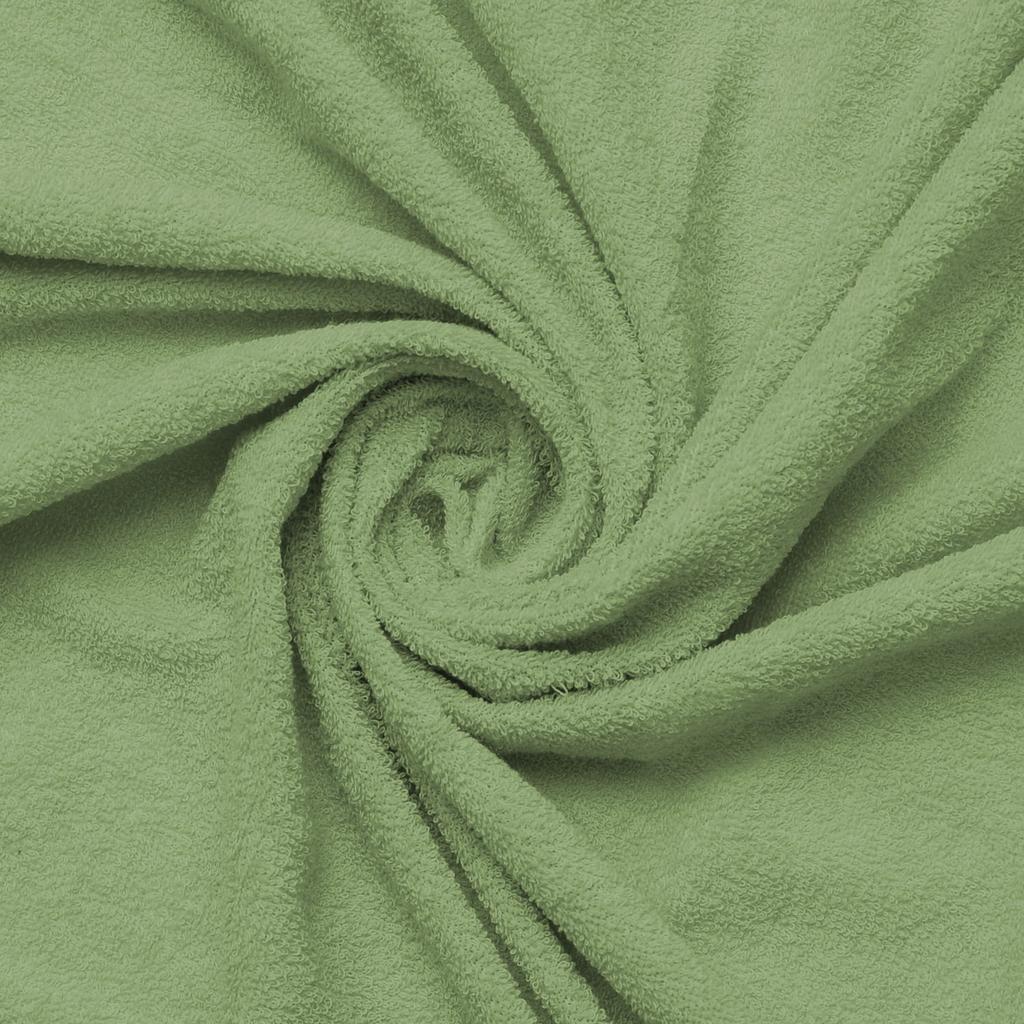 Prześcieradło frotte z gumką 110/120x190/200 premium oliwkowe