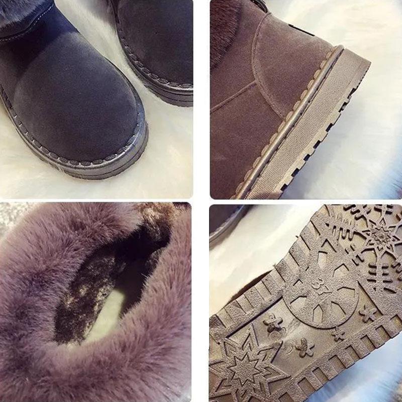 Goedkope 36-43 grote maten damesschoenen sneeuwlaarzen herfst en winter  Koreaanse korte laarzen dikke zolen katoenen schoenen plus fluwelen  dameslaarzen kopen — gratis levering, eerlijke reviews met foto's — Joom
