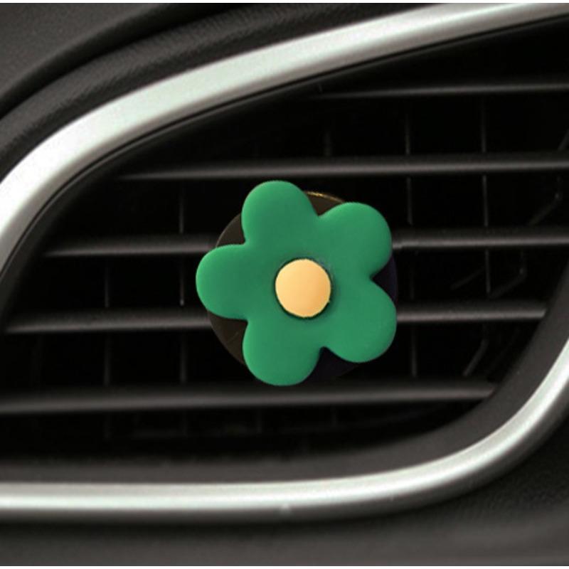 Car Perfume Clip Flower Air Outlet Car Air Freshener Peach Blossom Aroma Diffuser Car Decoration Accessories Fresh Air