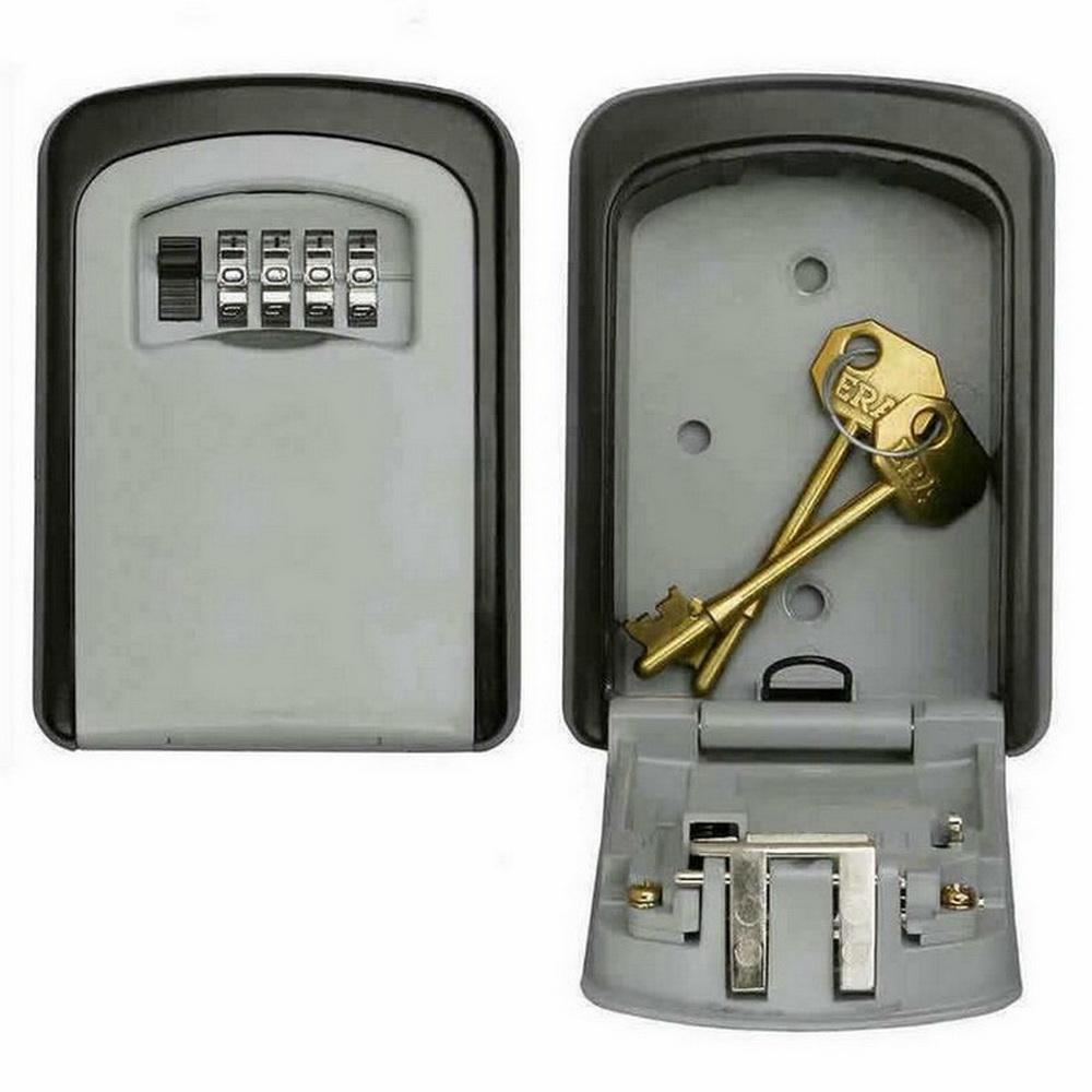 4-Digit Wall Mounted Combination Key Box - Outdoor Safe Key Storage