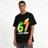 Food Themed Number 67 Print Casual Tee Pure Cotton T-shirt