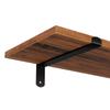 SONGMICS Wall Shelves Set of 2, 60 x 20 x 7 cm, Floating Shelves, Decorative Shelves, Retro Style, for Bedroom Living Room Kitchen Hallway