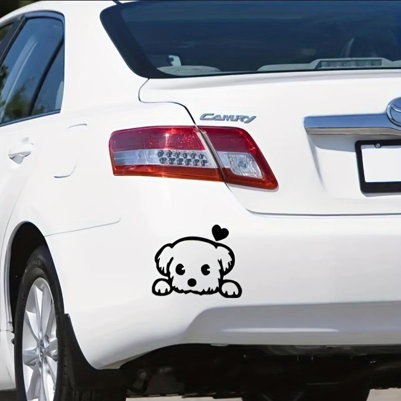 2 stk/sett Søt Hund Bil Motorsykkel Offroad Lastebil Vindu Vegg Spille Rollen Klistremerker Bakspeilklistremerke Biltilbehør