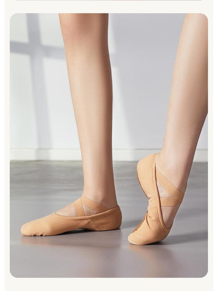 Women's & Men's Stretch Fabric Ballet Dance Shoes - Soft Sole, Cat Paw Design, Ideal for Yoga & Dance Practice