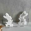 Easter Rabbit Resin Mold 3D Rabbit Silicone Mould Gypsum Ornament Epoxy Resin