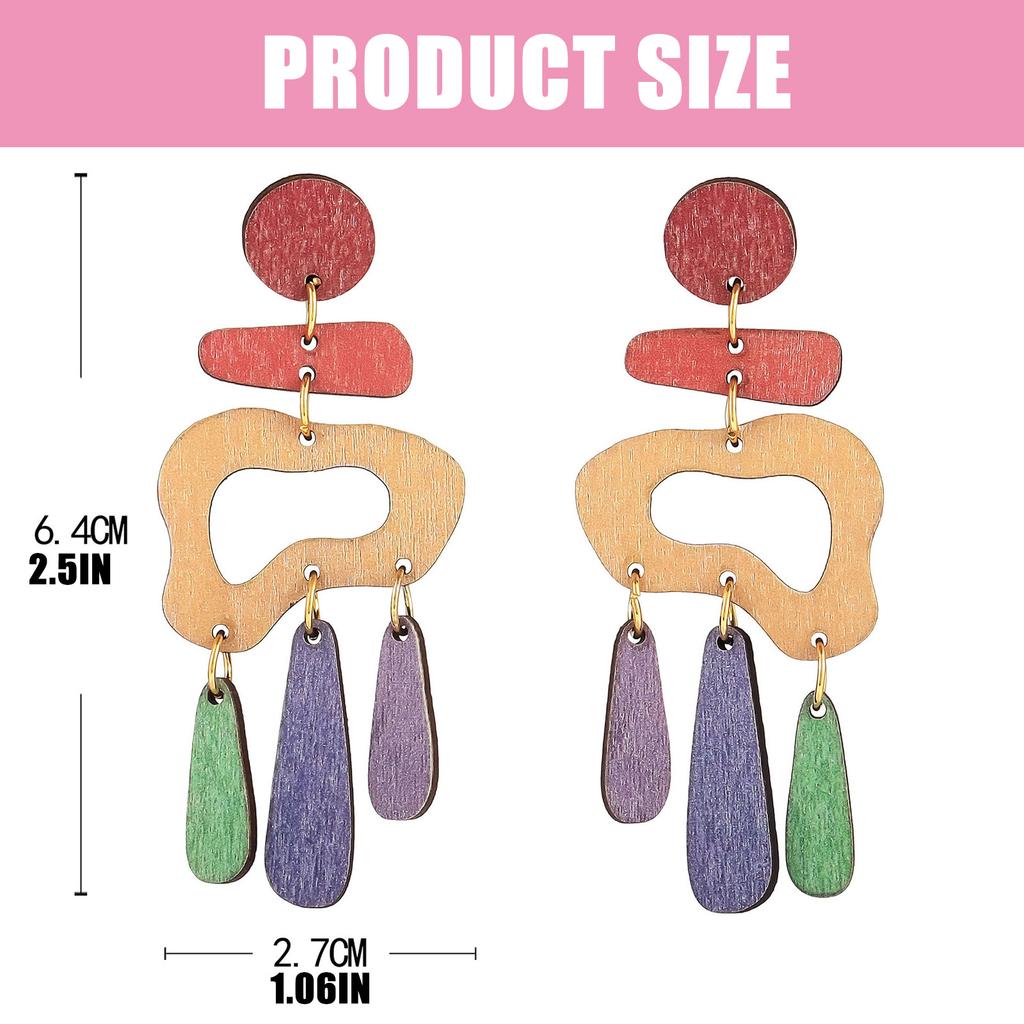 Trendy Irregular Pattern Ear Studs Decoration for Trendy Women Seek Personalize Styles and Artistic Addition Daily Use