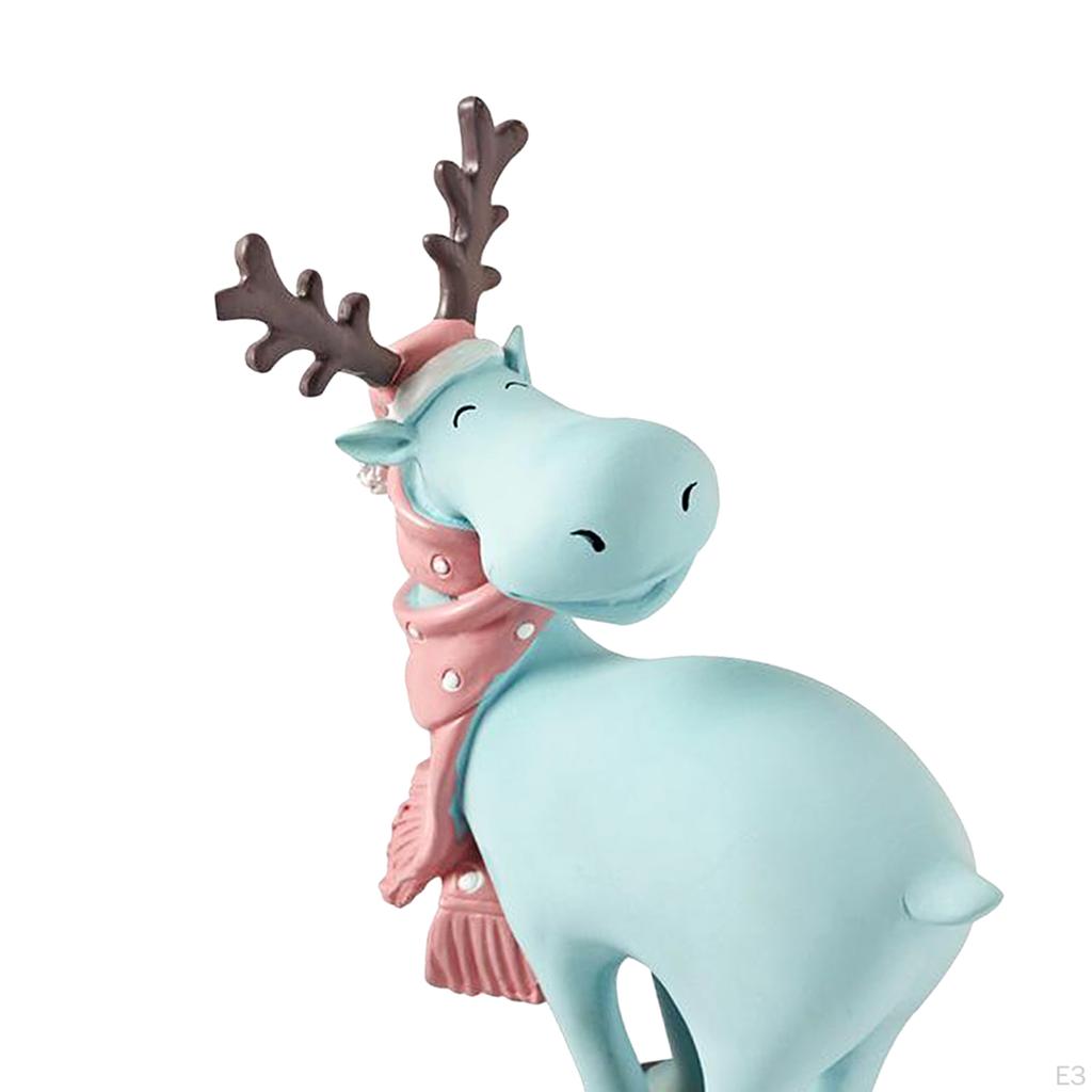 Figurine Statue Elk Animal Sculpture Decorations