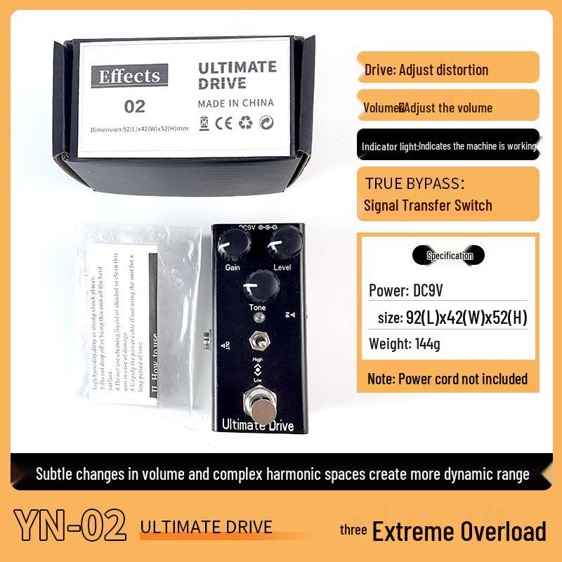 Portable Overdrive Distortion Tremolo Delay Guitar Effects Pedal