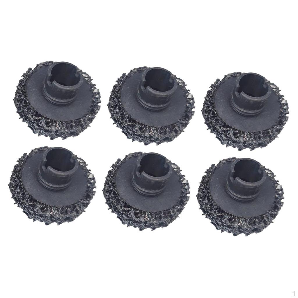 6 Brake Hub Cleaning Discs, Sanding Wheel Care Accessory, Tool for Studs And
