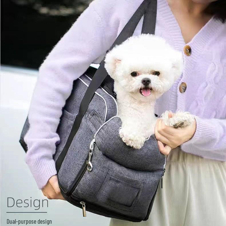 Car Dog Seat for Small Puppies - In-Car Center Console Pet Seat