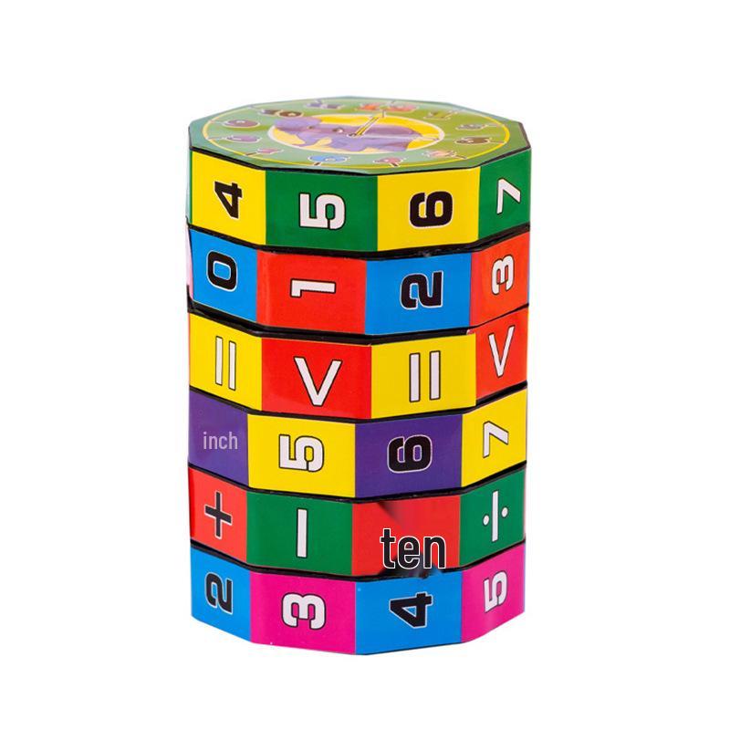 Çocuklar için Aritmetik Sihirli Küp: Erken Eğitim Ödülleri İçin Toplama, Çıkarma, Çarpma, Bölme Yapboz Oyuncak