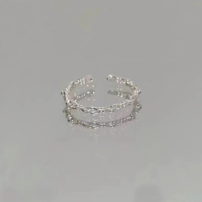 Minimalist Women's Ring Ins Student Design Niche Sweetheart Twist Woven Ring Love Ring, Simple Ring