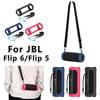 Schutzhülle aus Silikon mit Karabiner Wasserdichte Lautsprecher-Schutzhülle Verstellbarer Riemen Tragbar für JBL Flip 6/Flip 5