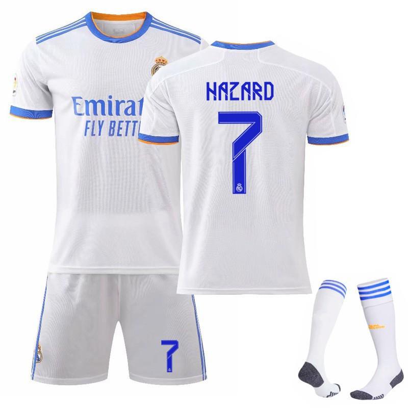 21-22 Home White 9 Benzema 10 Modric 7C Ronaldo Jersey 20 Vinicius Football