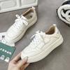 Fashion flat-soled white shoes women's 202 summer new versatile breathable platform student casual sports board shoes