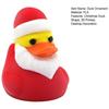Christmas Duck Figurine 3D Printed Santa Claus Hat Duck Statue