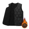 Men's Plus Velvet Thick Cotton Vest - Sleeveless Warm Winter Wear for Dads and Seniors
