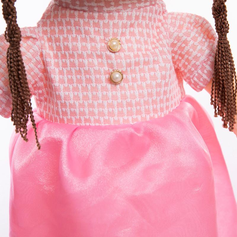 Plush Fairy Anna Doll Large Soft Crystal Pink Stuffed Toy Gift For Girls