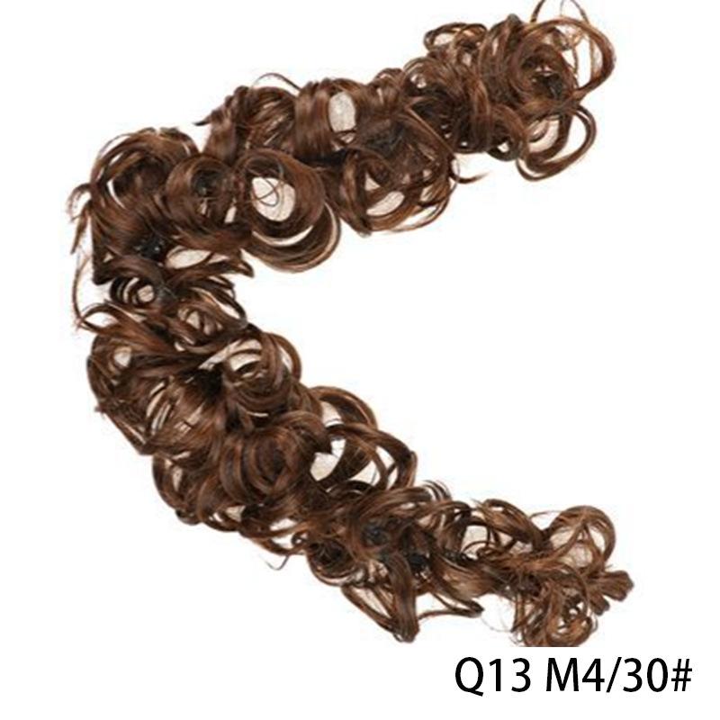 Messy Bun Hair Piece Long Chignon Elastic Wavy Curly Hair Bun Scrunchies Extensions Synthetic Hairpieces for Women Girls