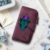Gothic Demon Pattern Long Wallet Fashion Casual Card Holder Large Capacity Portable Purse for Daily Use