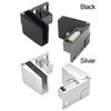 1 Pair Zinc Alloy Self-closing Glass Door Hinge No Drilling Frameless Clamp Side Mounted Hardware Furniture Accessories