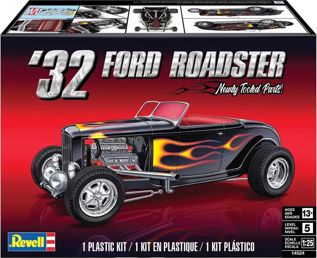 American Revell 32 Ford Roadster Plastic Model 14524 1/25