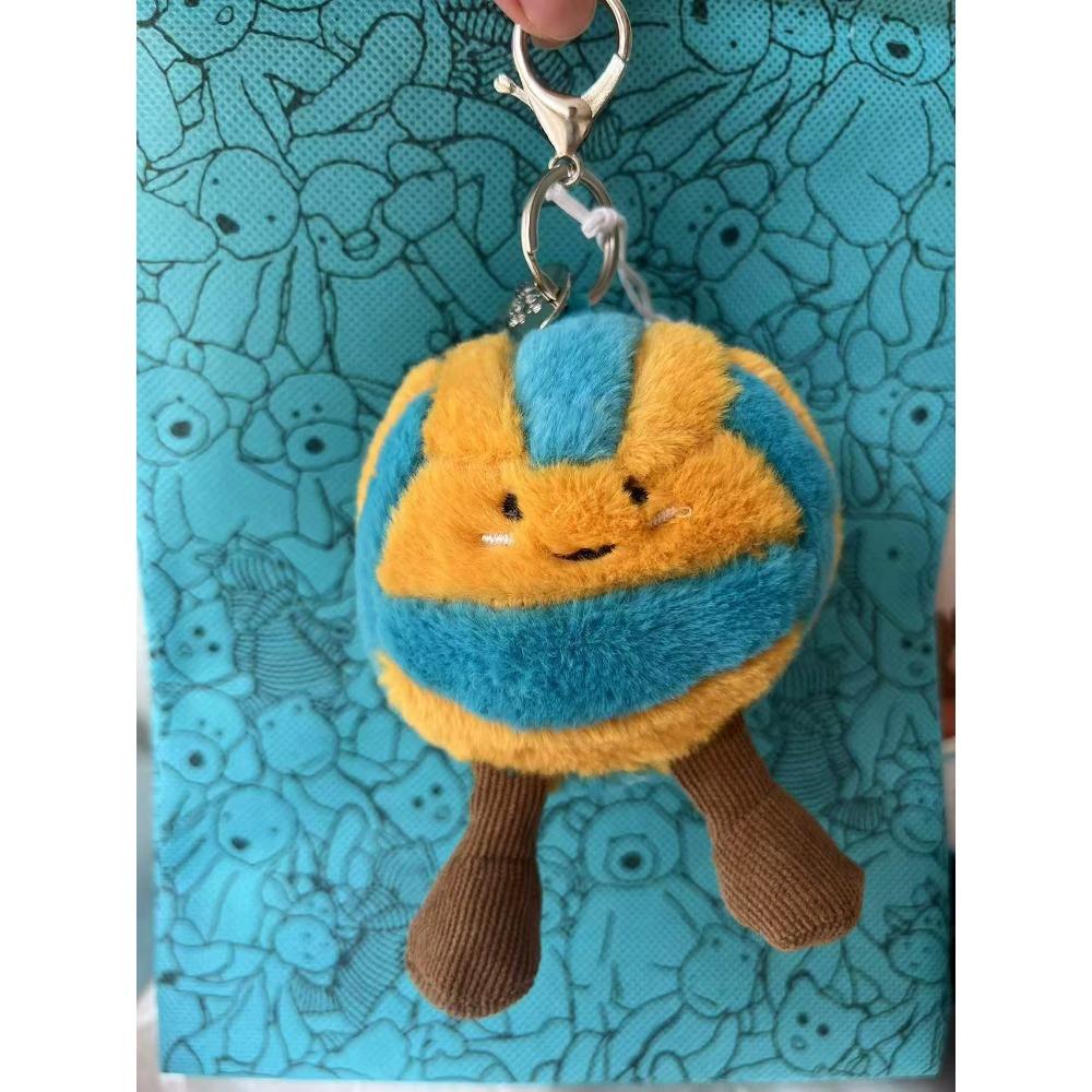 Zábavný želé plochý náhradní přívěsek croissantová koule klíčenka taška dekorativní plyšová hračka dárek