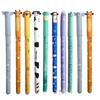 4/8pcs Colors Erasable Gel Pens with Erase Ink Cute Animal Pen Colours 0.6mm Tip Fine Ballpoint Pens for School Office Gift