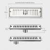 Long Floor Drain Bathroom Stainless Steel 304 Thickened Large Capacity Anti-odor Shower Room Rectangular