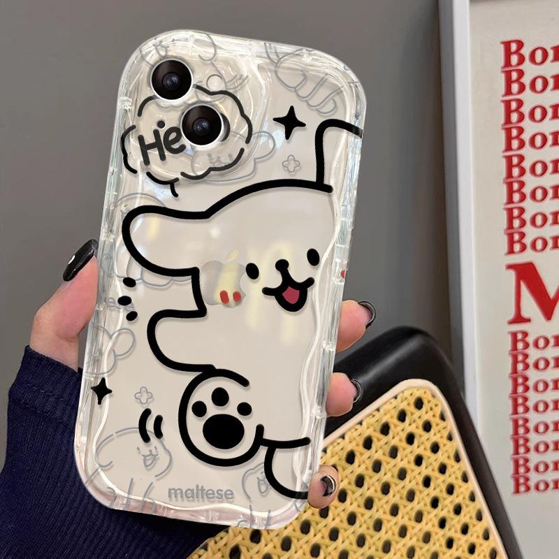 Handyhülle für Apple 15 und 16 (neues Damenmodell) für iPhone 14 Pro Max/13 (cremefarbene Silikontextur) und 11/12 Mini