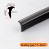 10metrů/sada Těsnicí lišta typu drážky pro dveře a okna Vyplňte drážku na karty