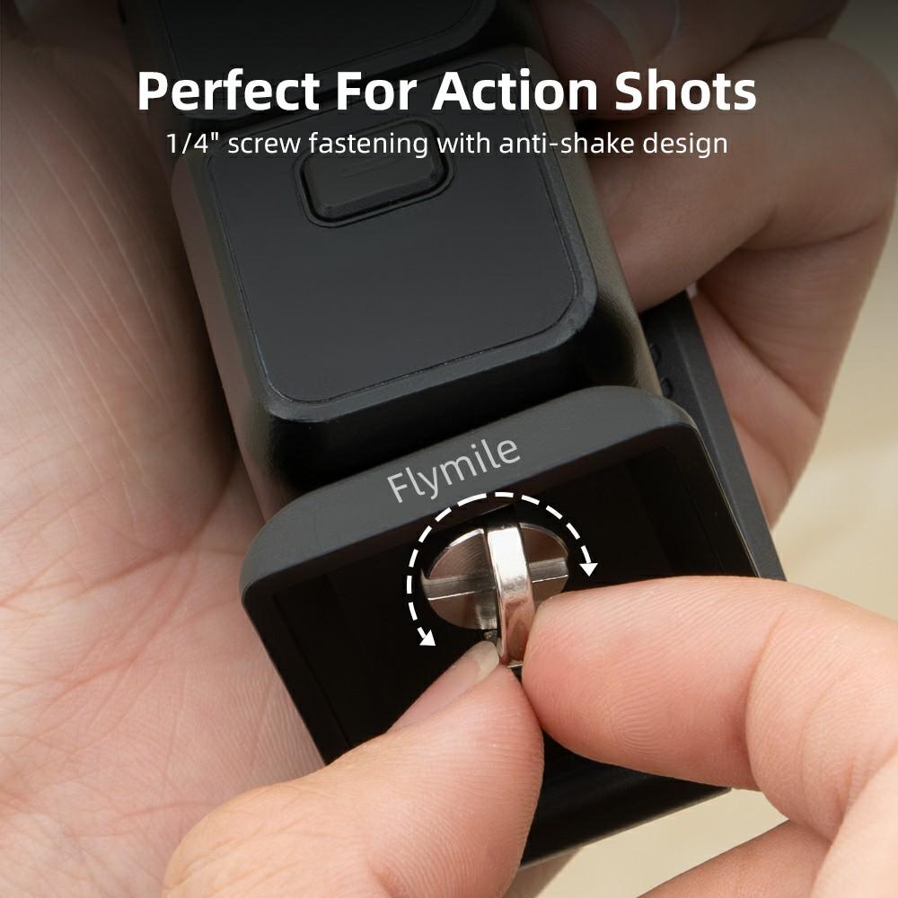 FLYMILE Action Camera Magnetic Foldable Mount Handle Grip Adjustable Angle Desktop Stand for Outdoor/Indoor