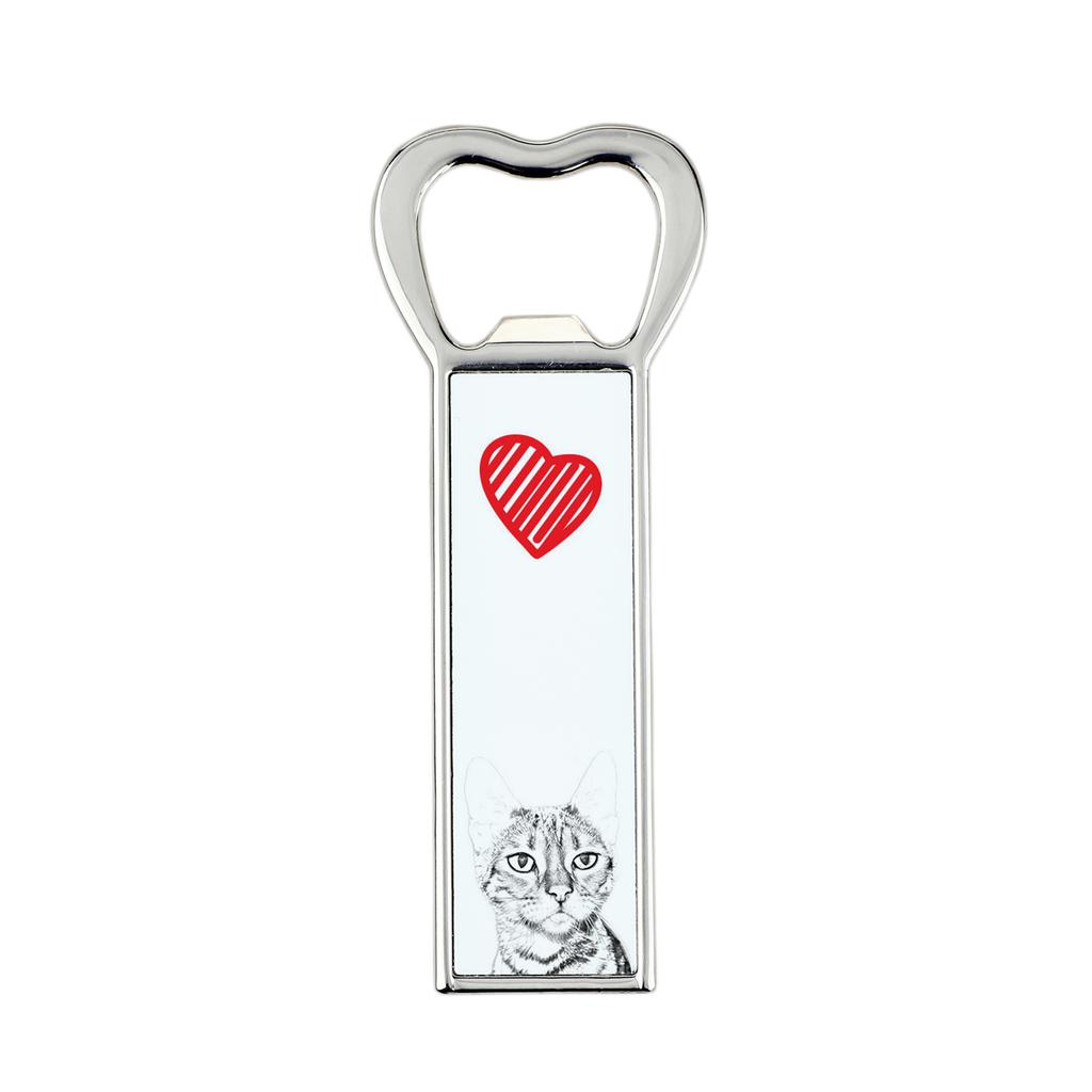 Toyger – Bottle opener with a cat, personalized fridge opener | Art-Dog