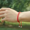 Adjustable Bracelet Lucky Braided Knot Rope Cord Wristband Ethnic Style Handmade Woven Couple Red Rope Bracelet, Zodiac