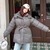 Winter New Mid-length Padded Parka, Korean Style Loose Thickened Waist-cinching Slimming Cotton Coat Jacket
