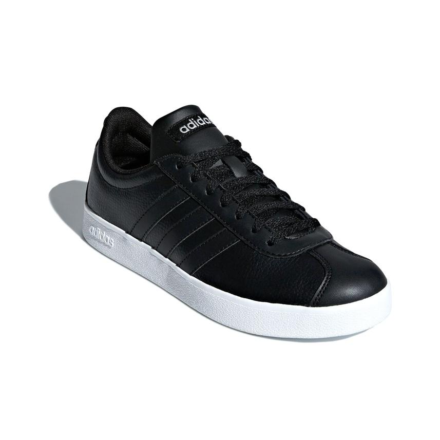 adidas Neo Vl Court 2.0 Casual Comfortable Low-Top Skate Shoes Women Sneakers Black B42315