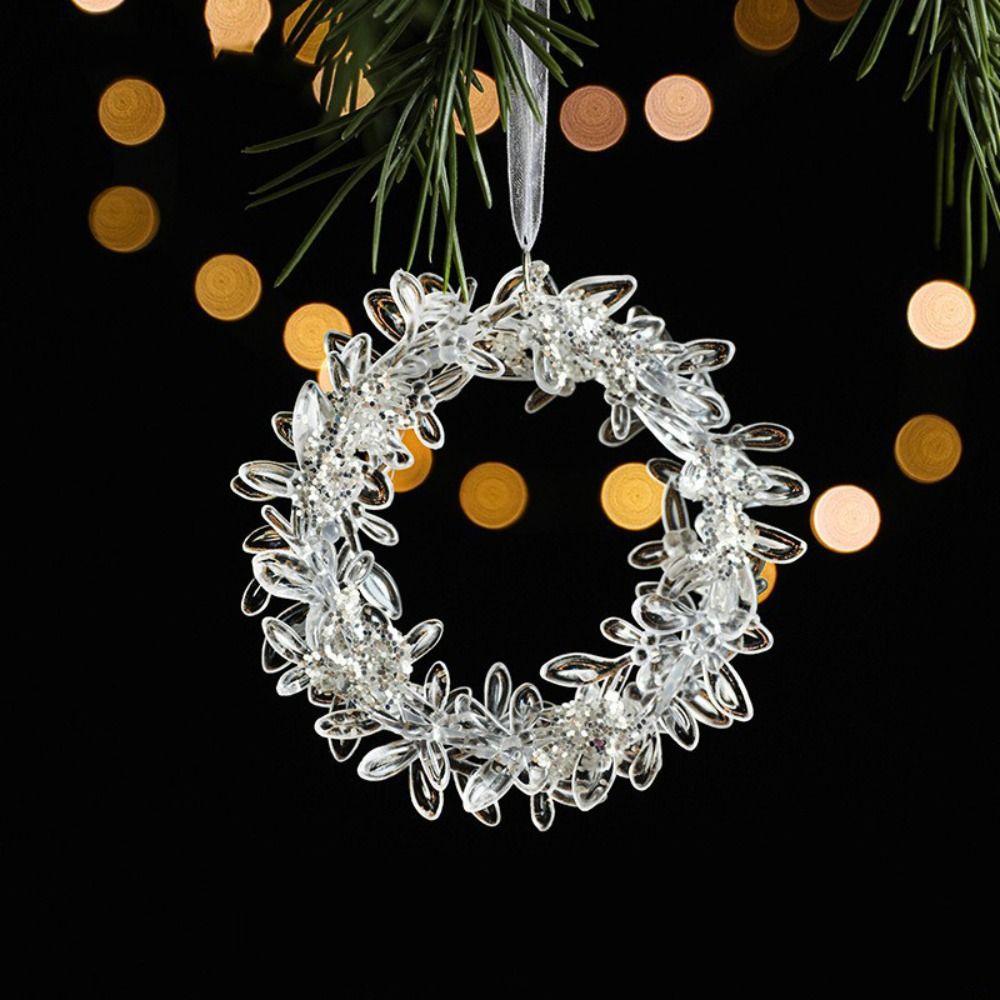 

2pcs Angel/Dancing Girl Xmas Tree Hanging Ornaments Christmas Tree Hanging Decoration Wreath Style I