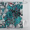 Boho Luxury Floral modern Shower Curtain flower printing Waterproof Polyester Bathroom Curtain with Hooks Bathtub Screen