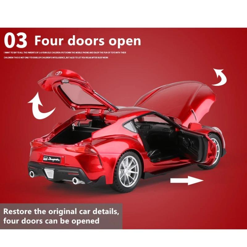 1/32 Toyota GR Supercar Toy Alloy Car Diecasts & Toy Vehicles Car Model Miniature Scale Model Toys for Children