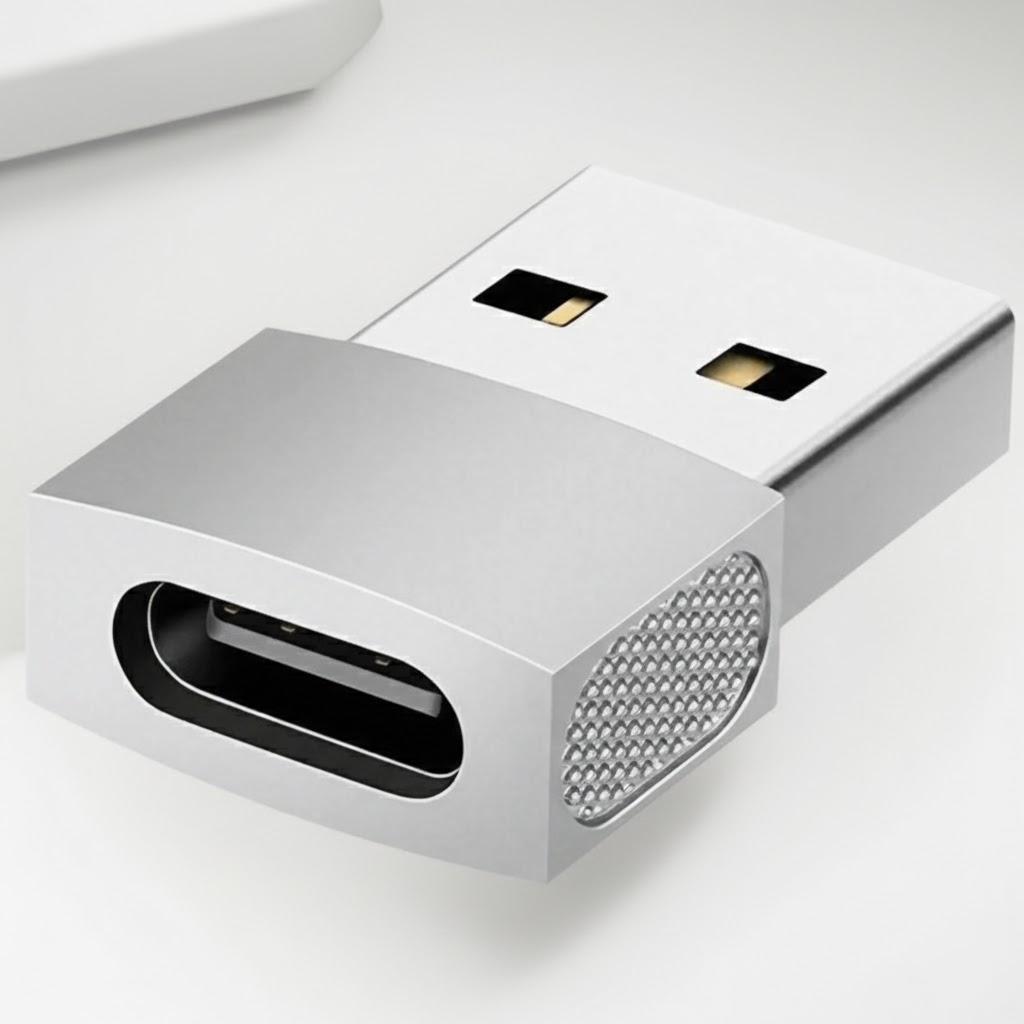 USB Type C Adapter 6A USB 2.0 Type A Male To Type C Female Converter for Charging and Data Transfer