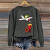 Women's Fashion Daily Versatile Casual Sweatshirts Long Sleeve Round Neck Top Sweatshirts