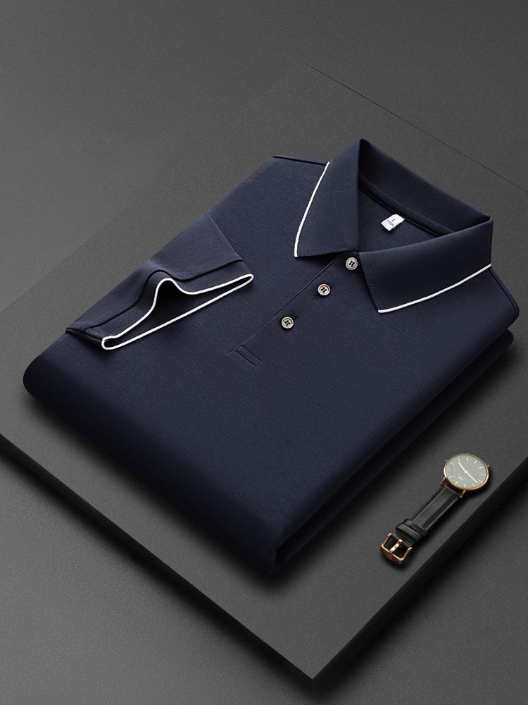 Hochwertiges Herren-Polohemd, Ammoniak-Finish, doppelseitiges Piqué, Umlegekragen, Kurzarm, Business Casual Teamuniform