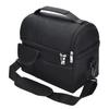 Oxford Cloth Black Camping Insulation Bag Thermal Cool Hot Food Storage Tote Box Portable Large Double Layer Insulated Lunch Bag