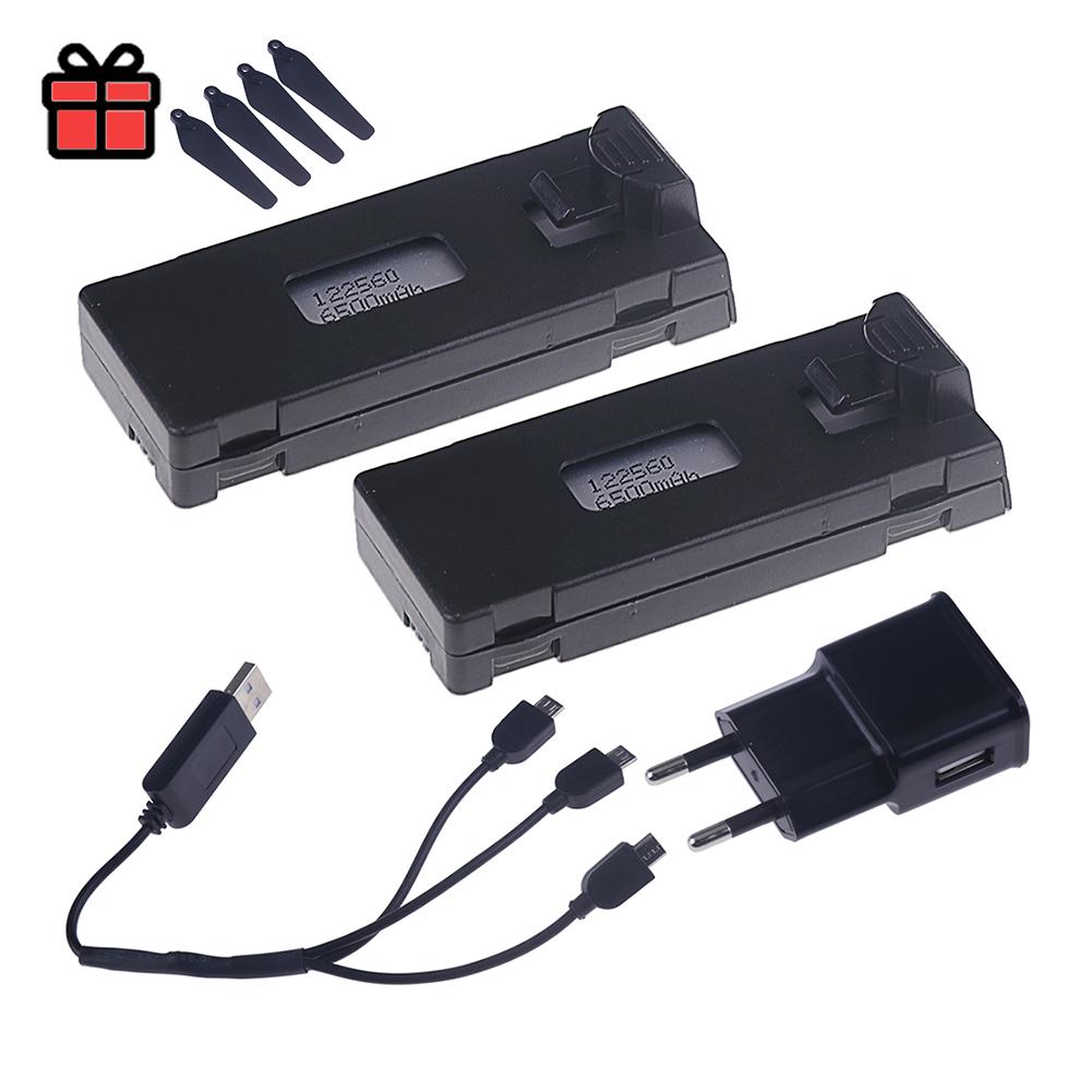 Upgrade 1800mah 6500mAh 3.7v SIS Drones Battery For LS-S1S E88 E88PRO E99 E99PRO K3 P10 A13 E525 RC Drone Backup Battery Charger
