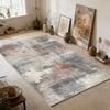 Retro Abstract Art Style Living Room Carpet Modern Decoration Easy Clean Studio Rug Bedroom Cloakroom Lint-free Floor Mat Tapete