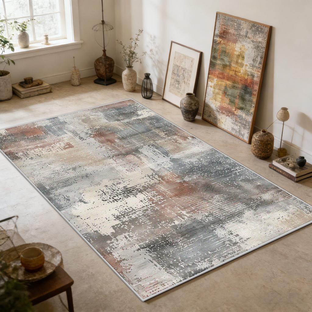 Retro Abstract Art Style Living Room Carpet Modern Decoration Easy Clean Studio Rug Bedroom Cloakroom Lint-free Floor Mat Tapete